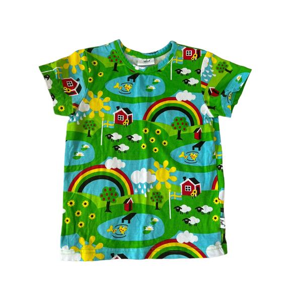JNY Rainbow Farm Shirt size 12-18m - Picture 1 of 3